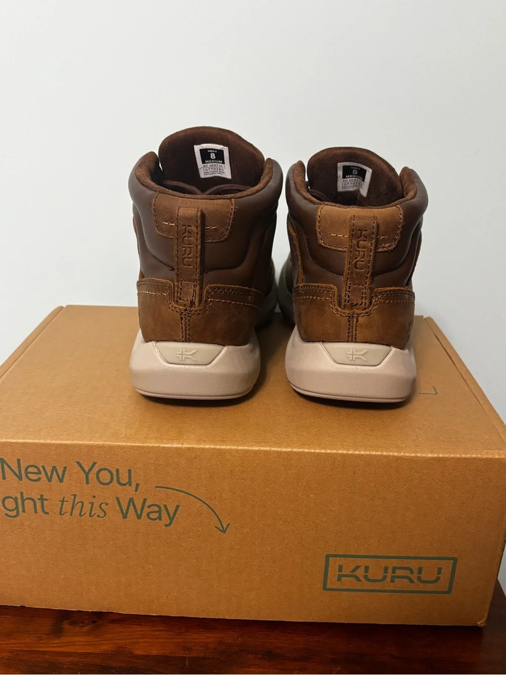 KURU Men's Chestnut Brown Leather Chukka Boots